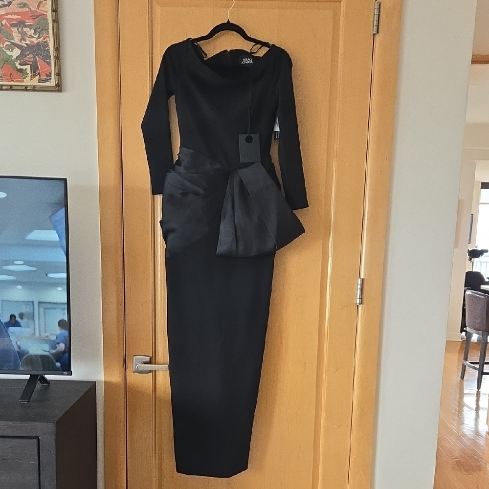 Solace London Black Maxi Dress